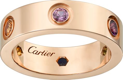 cartier pink love rings